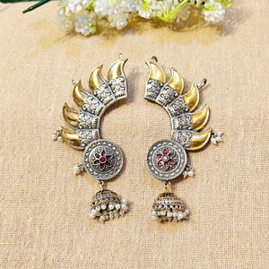 earring with cuff for navratri earring with cuff for navratri