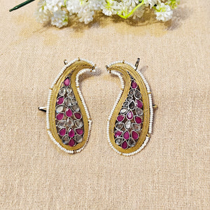 Pink earcuff for garba Pink earcuff for garba