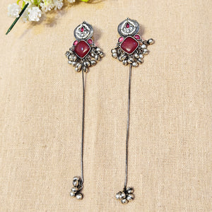"Daisy"Silver Look Alike Stone Earrigs "Daisy"Silver Look Alike Stone Earrigs