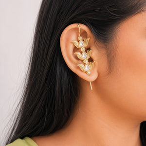 Silver Look Alike Golden Arrow Earcuff Silver Look Alike Golden Arrow Earcuff