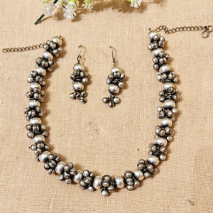 "Collar"Silver Look Alike Oxidized Choker "Collar"Silver Look Alike Oxidized Choker