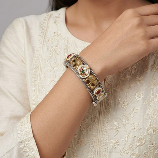 Ganni Dual Tone Kundan Kada