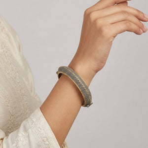 "Nitya" Silver Look Alike Dual Tone Navratri Kada for Girls "Nitya" Silver Look Alike Dual Tone Navratri Kada for Girls
