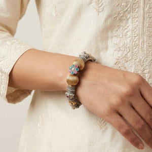 Gajji Dual Tone Kundan Kada Gajji Dual Tone Kundan Kada