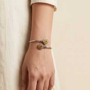 "Starika" Silver Look Alike Dual Tone Bracelet "Starika" Silver Look Alike Dual Tone Bracelet
