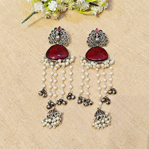 "Serene"Silver Look Alike Stone Earring "Serene"Silver Look Alike Stone Earring