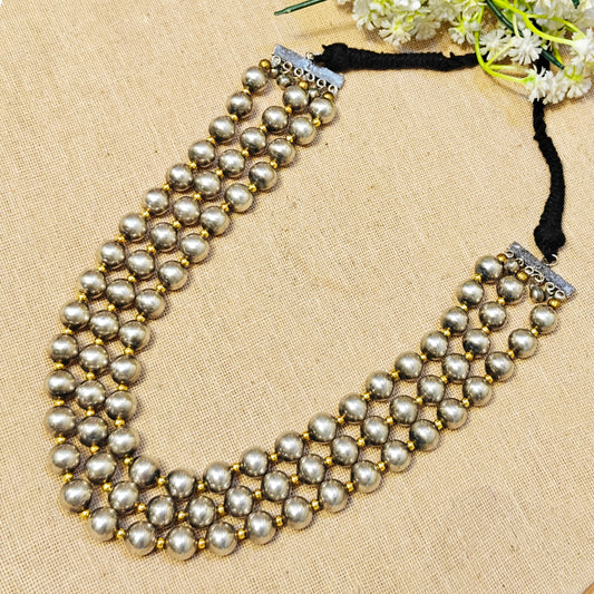 "Vintage"Silver Look Alike Oxidized Necklace