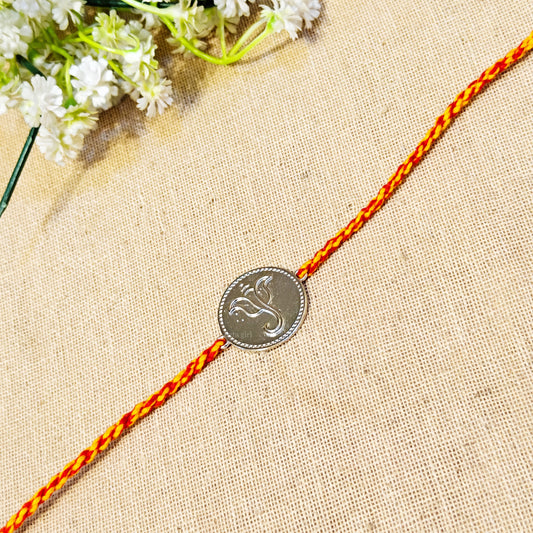 "Gannu"Silver Look Alike Rakhi