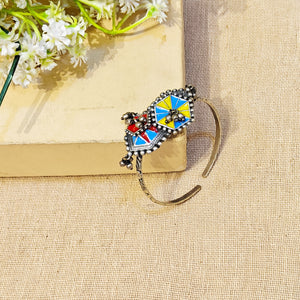 "Ocean"Silver Look Alike Oxidized Kada "Ocean"Silver Look Alike Oxidized Kada