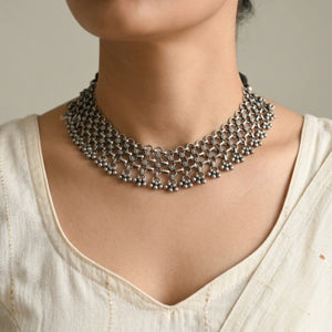 "Garden Glamour" Silver Look Alike Oxidized Choker "Garden Glamour" Silver Look Alike Oxidized Choker