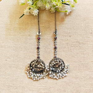 "Tiny" Silver Look Alike Oxidized Earrings "Tiny" Silver Look Alike Oxidized Earrings