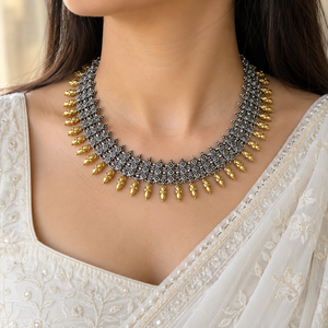 "Briar"Silver Look Alike Dual Tone Choker "Briar"Silver Look Alike Dual Tone Choker