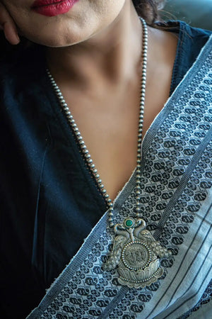 “Shubh” Silver Look Alike Oxidised Pendant “Shubh” Silver Look Alike Oxidised Pendant