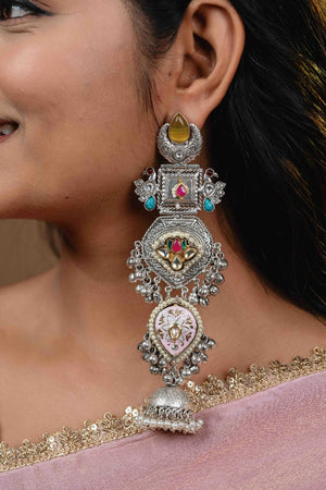 "Annarkali" Silver Plated Earrings "Annarkali" Silver Plated Earrings