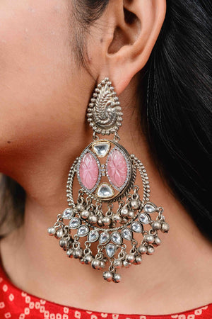 silver hoop earrings with jhumka silver hoop earrings with jhumka