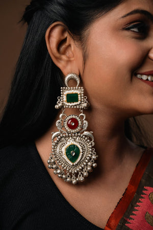 "Yashi" Silver Plated Earring "Yashi" Silver Plated Earring