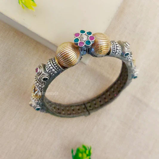 "Gajji" Silver Look Alike Dual Tone Kada