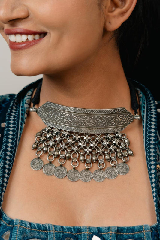 "Soul" Silver Look Alike Choker