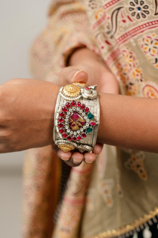 "Tarini” Silver Plated Handcuffs