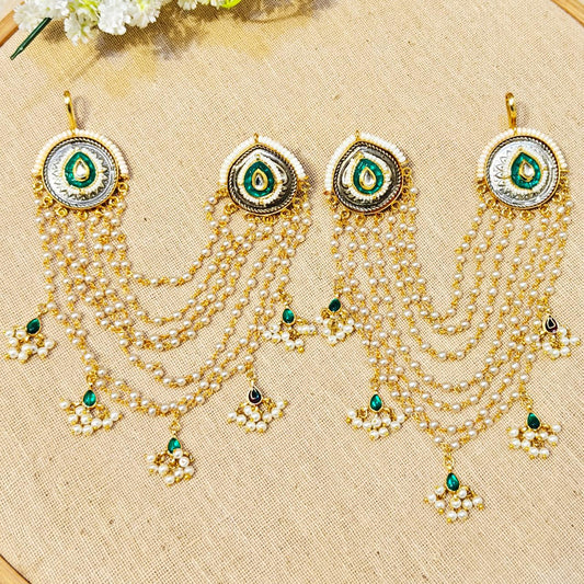 "Aarohi" Look Alike Dual Tone Stone Earring