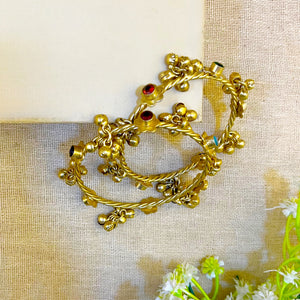 Golden Ghunghroo Bangles Golden Ghunghroo Bangles