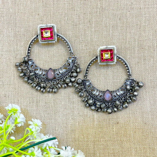 "Neon" Silver Look Alike Earrings