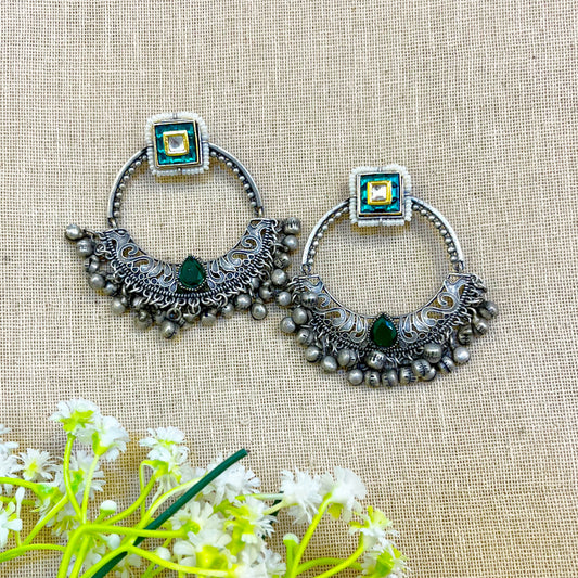 "Neon" Silver Look Alike Earrings