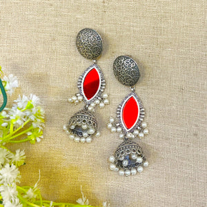 oxidised jhumka design oxidised jhumka design