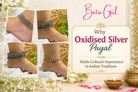 Oxidised Silver Payal 