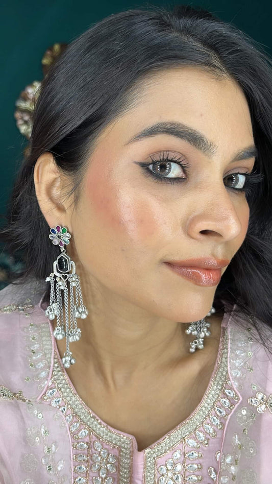 Woman wearing traditional jewelry