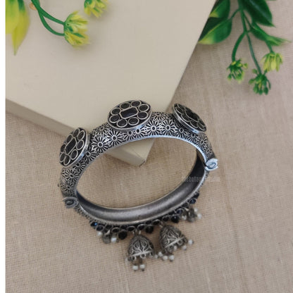 "Andaz" Silver Look Alike Oxidized Kada