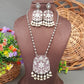 "Glamoura" Silver Look Alike Oxidised Necklace