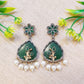 "Aanshal" Silver Look Alike Dual tone Earrings