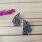 black metal earrings