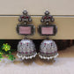 pink jhumka earring