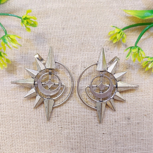 "Spikes" Silver Look alike Earcuff
