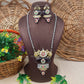 "Ellora" Silver Look Alike Kundan Necklace