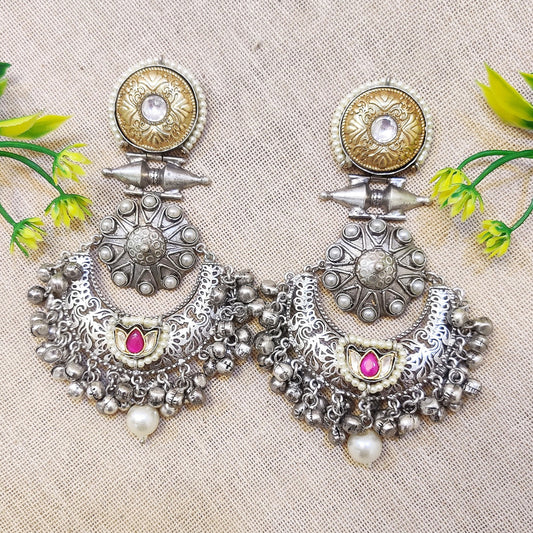 "Giya" Silver Plated Earrings