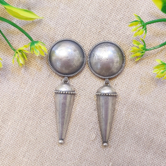 "Sinah" Silver look Alike Stud Earrings