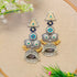 "Tanuja" Silver look Alike Dual Tone Earrings