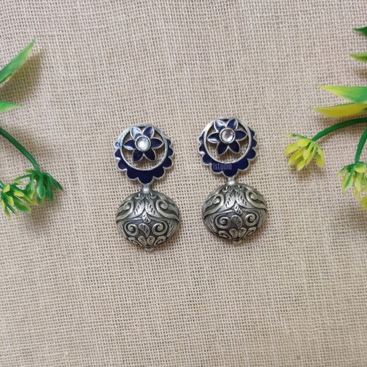 "Chandrika" Silver Look Alike Earrings