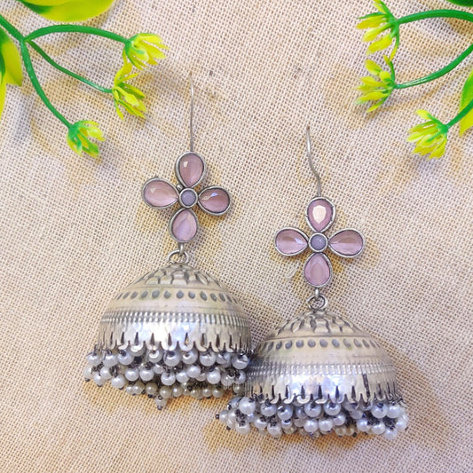 "Glistening" Silver Look Alike Danglers