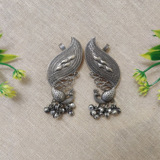 "Meshva"Silver Look Alike Earcuffs