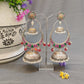 "Elegance" Silver Look Alike Chandbali