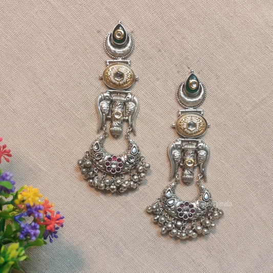 "Nritya" Silver Plated Earrings