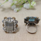 Dual Tone Square Ring