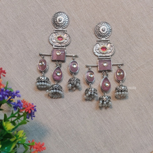 "Pinki" Silver Plated Earring