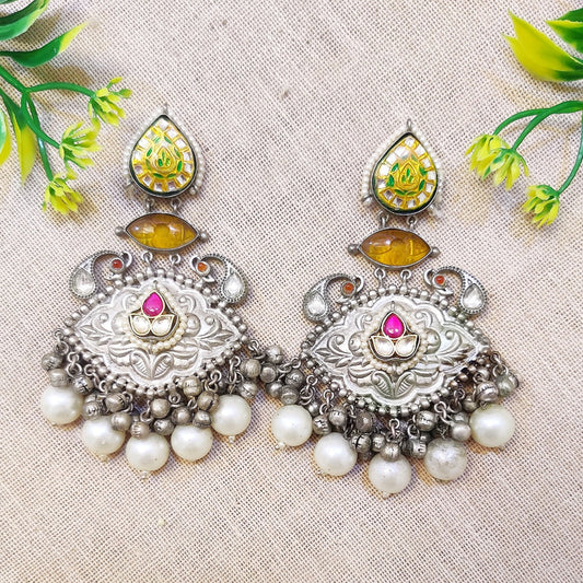 "Goshti" Silver Plated Earrings