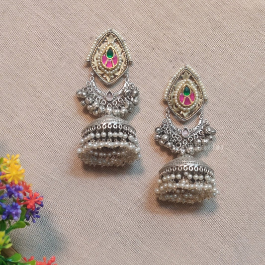 "Nivaa" Silver Plated Earring