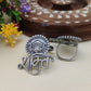 Shakti Silver Look Alike Oxidised Ring